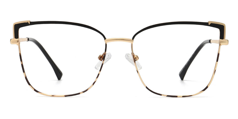 Black Tortoiseshell Carley - Square Glasses