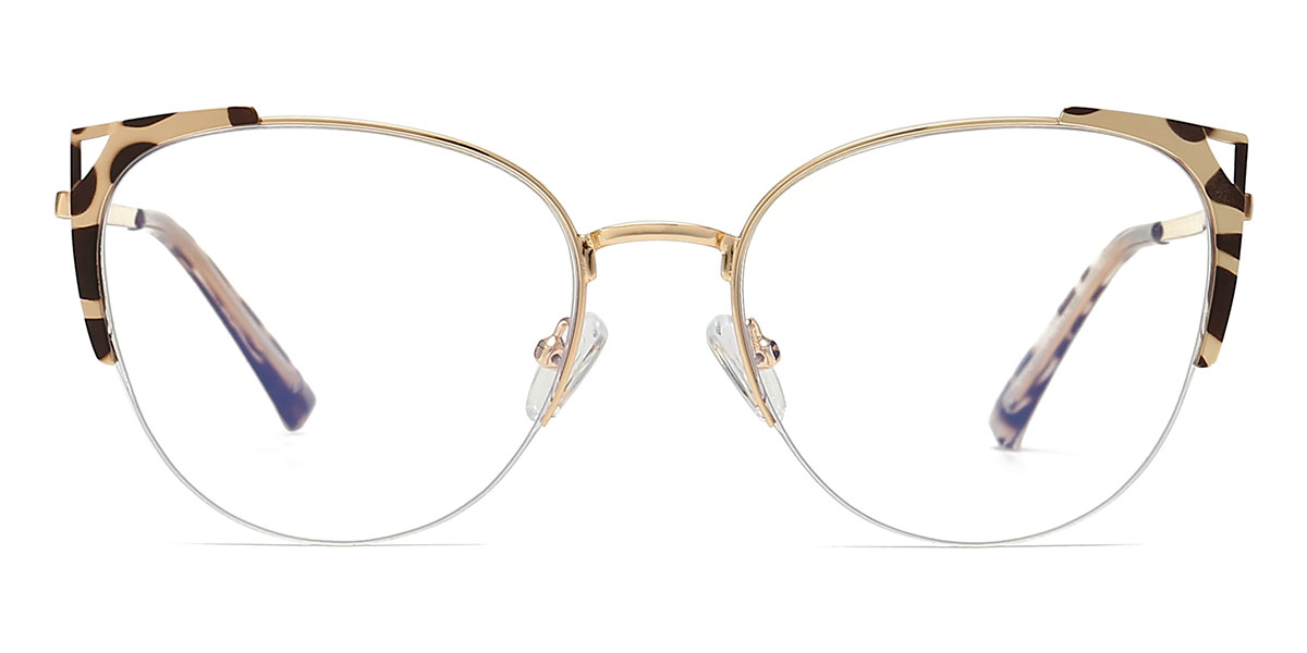 Tortoiseshell - Cat eye Glasses - Desire