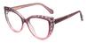 Purple Pink Rubi - Cat Eye Glasses