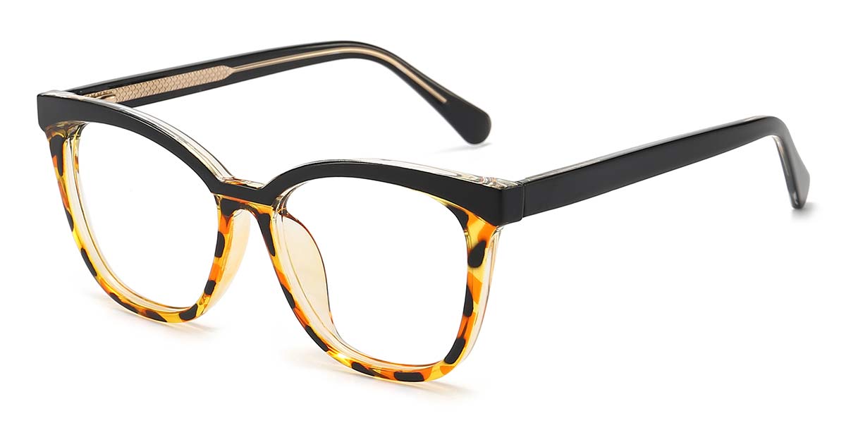 Noir Écaille de tortue Farid Lunettes - Square Glasses