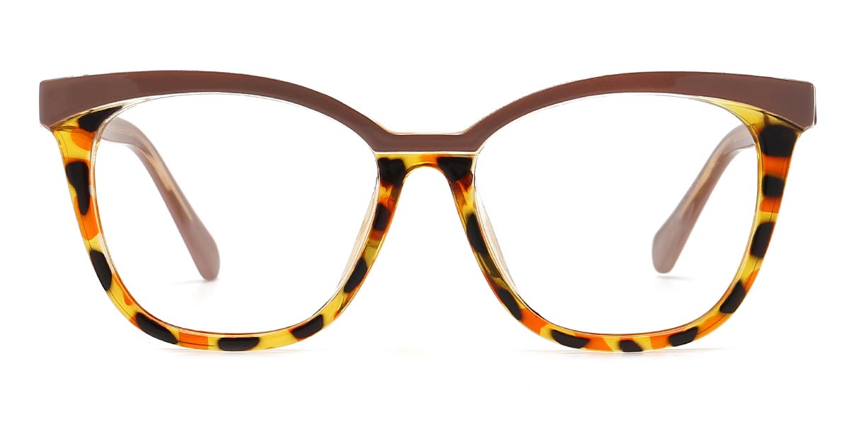 Écaille Marron Farid Lunettes - Square Glasses