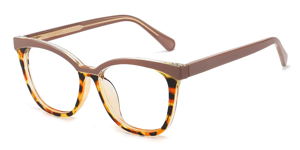 Écaille Marron Farid Lunettes - Square Glasses
