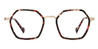 Red Tortoiseshell Tamia - Oval Glasses