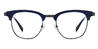 Gun Navy Blue Basil - Round Glasses