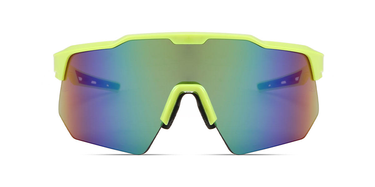 Fluorescent green blue Green Hayat - Cycling Glasses