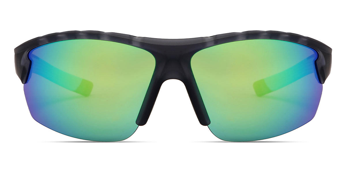Black green Yuvi - Cycling Glasses