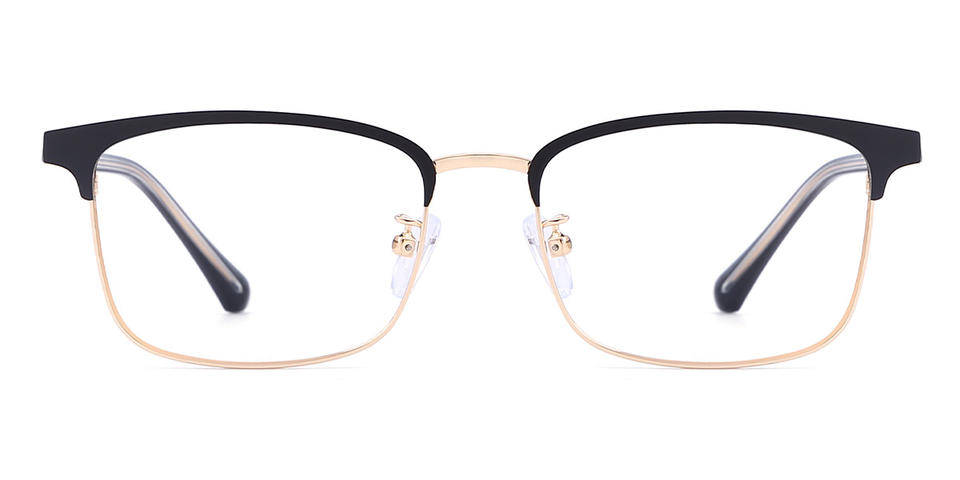 Black Gold Josey - Rectangle Glasses