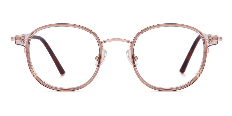 Gold Tawny Nura - Oval Glasses