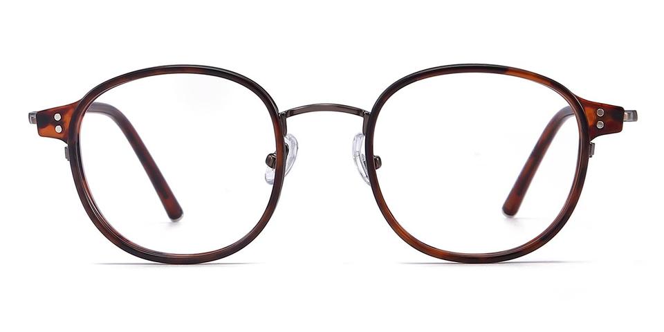 Gun Tortoiseshell Nura - Oval Glasses