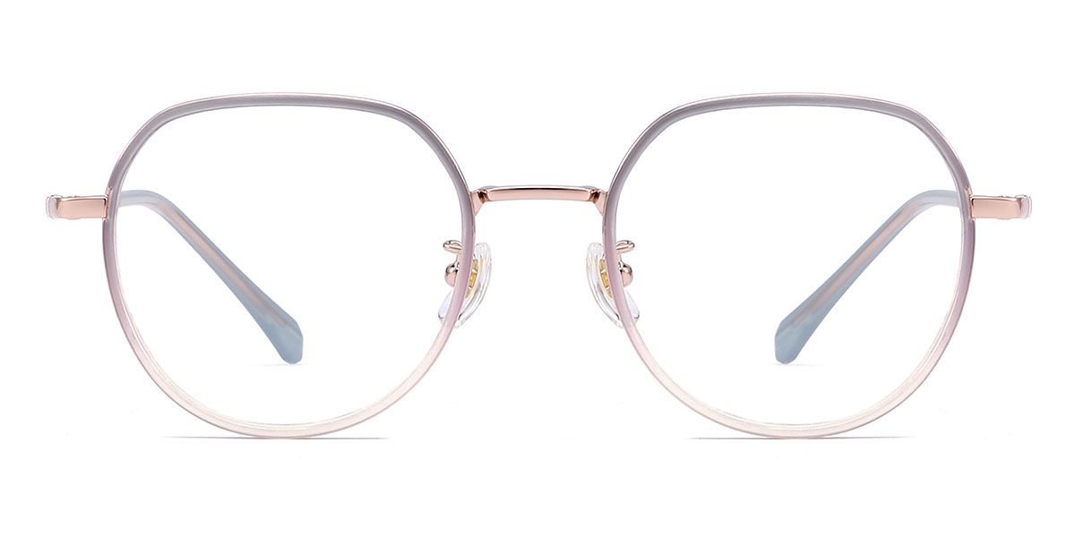 Grey Pink Payson - Oval Glasses