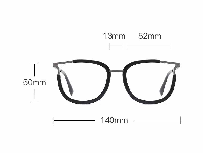 Fatima - Square Black Glasses For Women | Lensmart Online