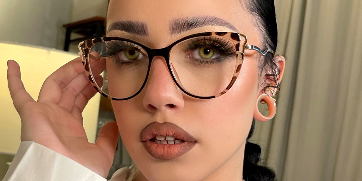 Tortoiseshell - Cat eye Glasses - Odette