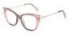 Pink Grey Mala - Square Glasses