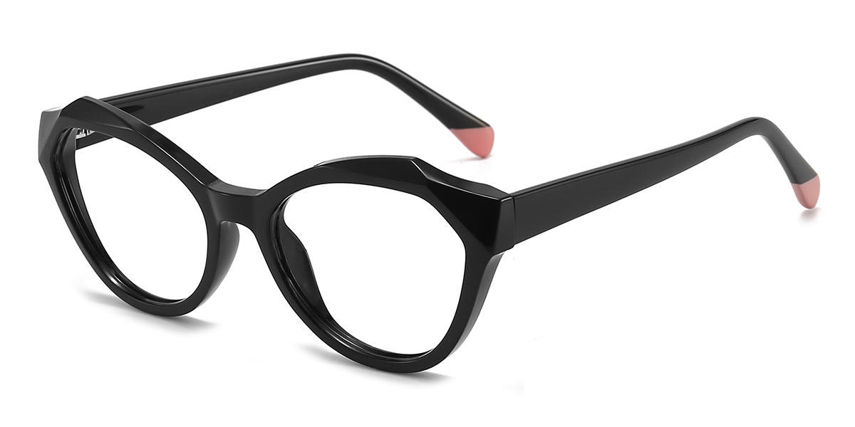 Black Bana - Oval Glasses