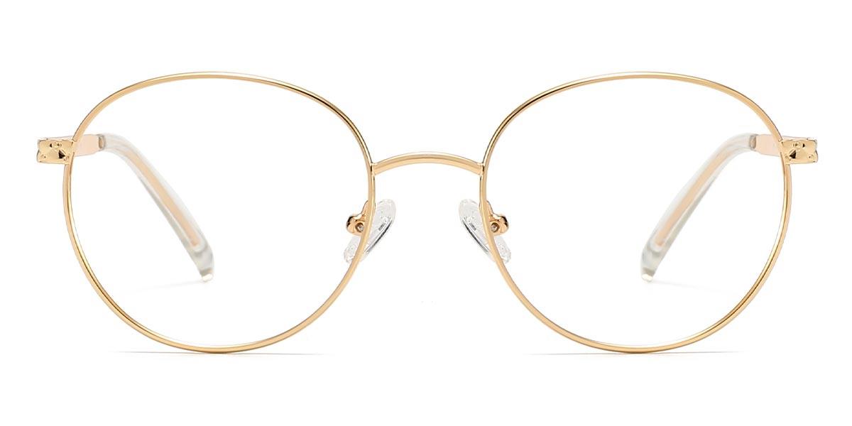 Gold Flint - Oval Glasses