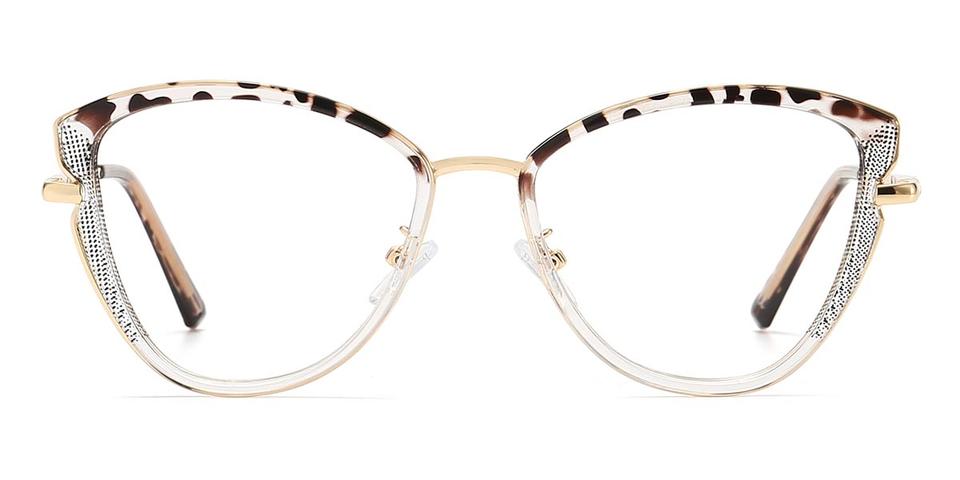 Grey Stripe Miko - Cat Eye Glasses