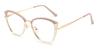 Nude Pink Clear Miko - Cat Eye Glasses