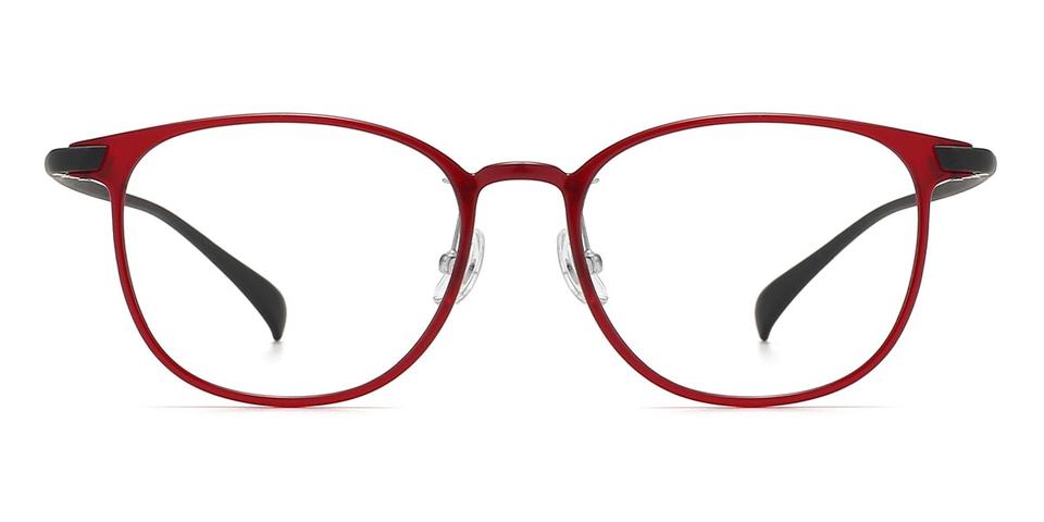 Black Red Quill - Rectangle Glasses