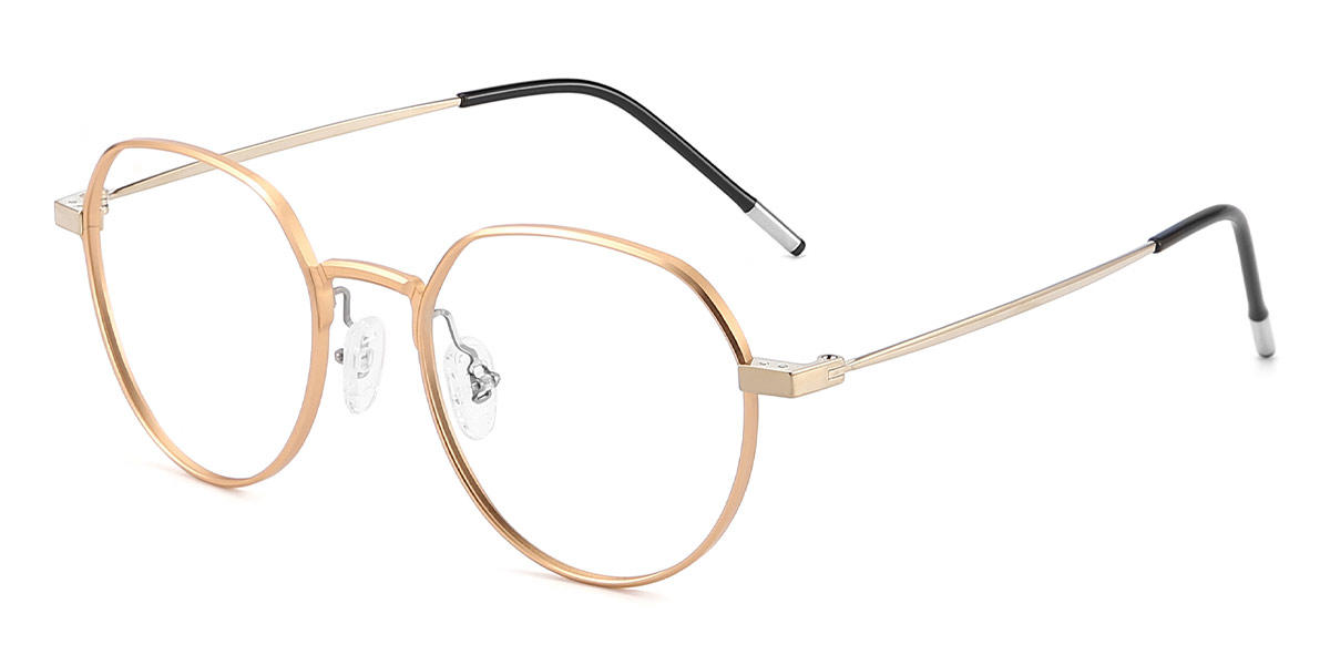 Gold Yumi - Oval Glasses