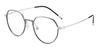 Silver Yumi - Oval Glasses