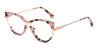 Gold Tawny Tortoiseshell Virat - Cat Eye Glasses