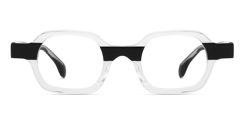 Black Clear Stephen - Rectangle Glasses