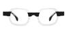 Black Clear Stephen - Rectangle Glasses