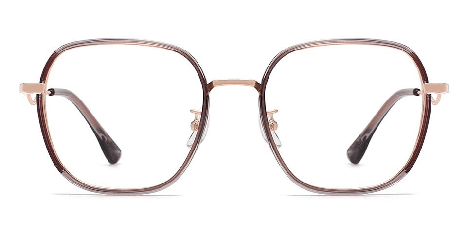Purple Brown Tanner - Square Glasses