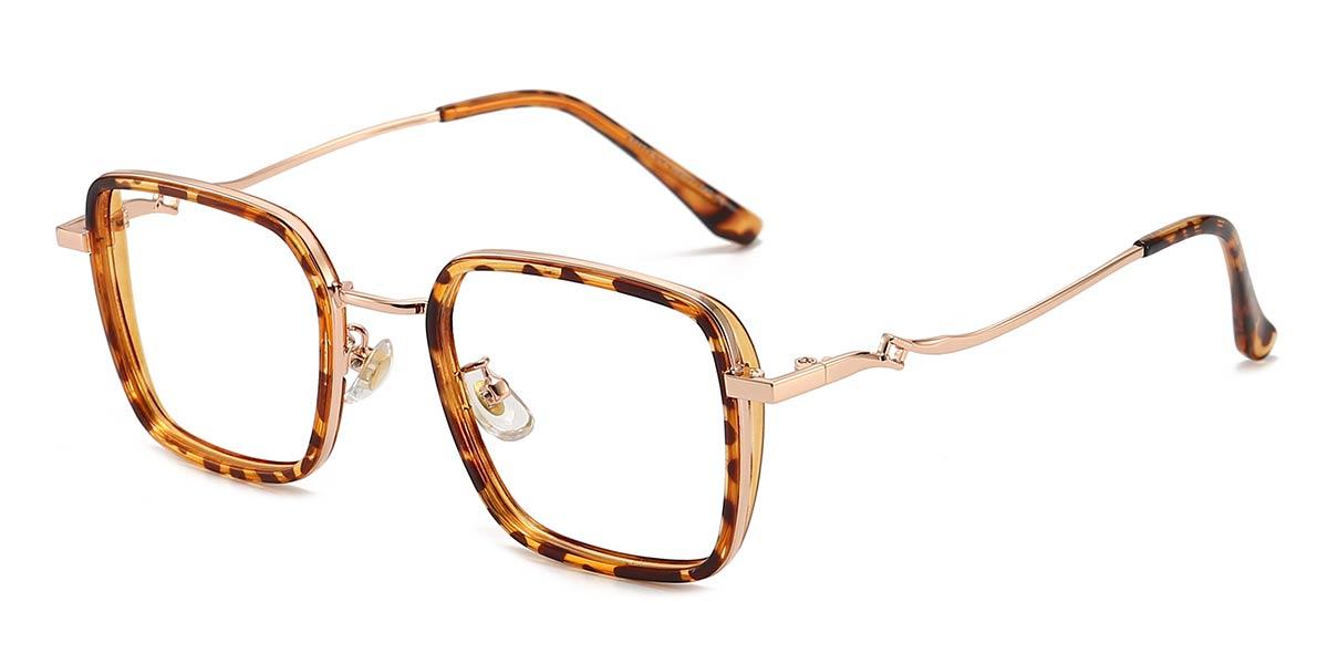 Gold Tortoiseshell Giselle - Square Glasses