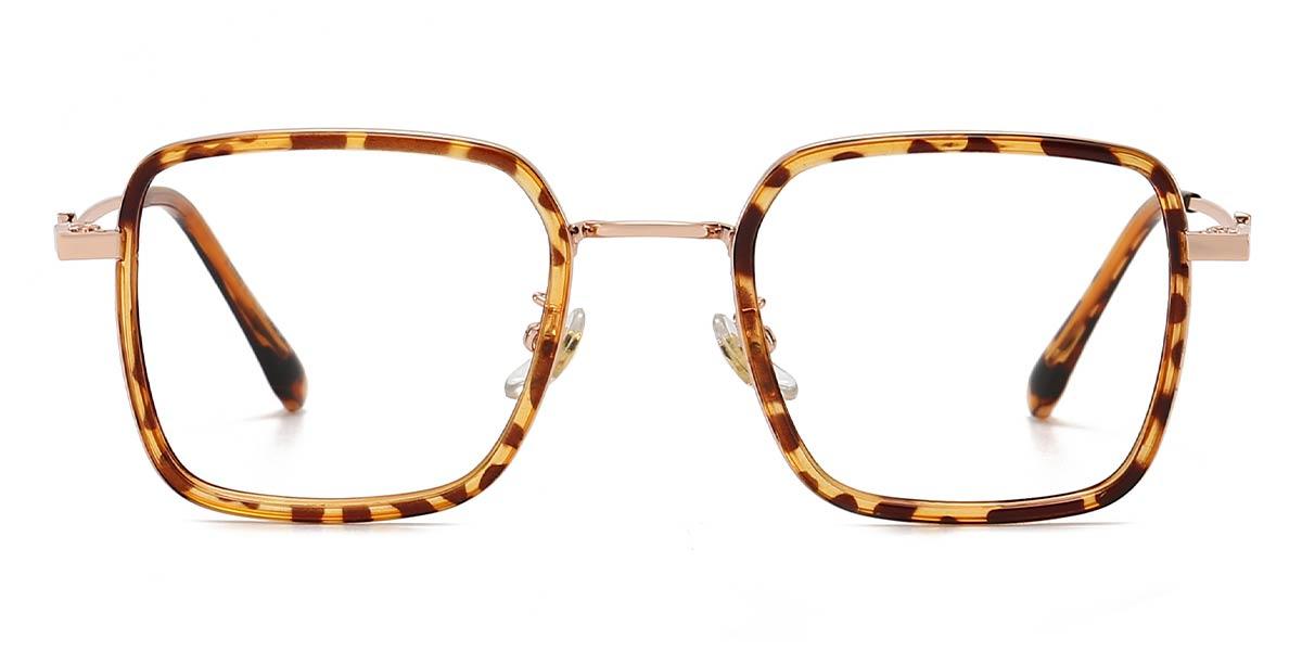 Gold Tortoiseshell Giselle - Square Glasses