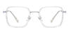 Silver Clear Giselle - Square Glasses