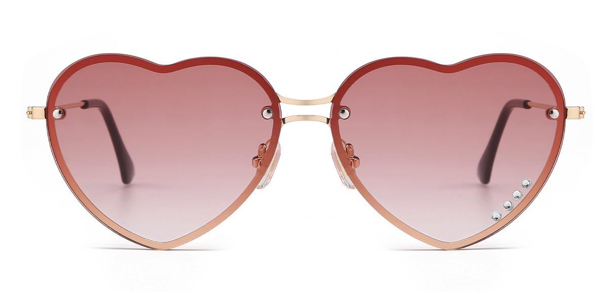 Gradual Red Manny - Oval Sunglasses