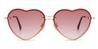Gradual Red Manny - Oval Sunglasses