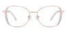 Iridescent Grey Mirja - Oval Glasses
