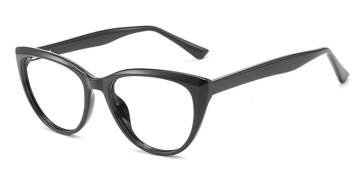 Black - Cat eye Glasses - Adam