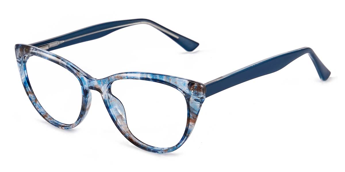 Blue Tortoiseshell - Cat eye Glasses - Adam