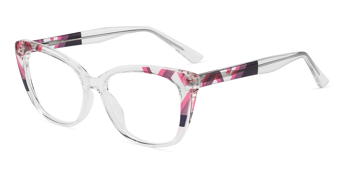Pink Tortoiseshell - Cat eye Glasses - Alice
