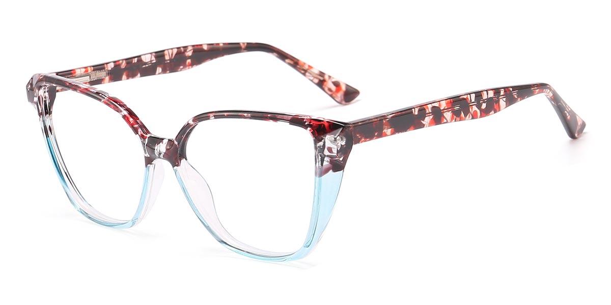 Blue Tortoiseshell Xavier - Cat Eye Glasses