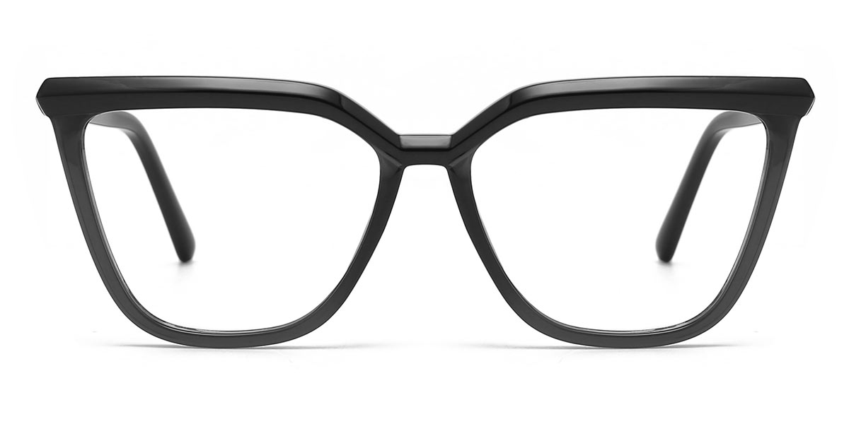 Black - Square Glasses - Khloe