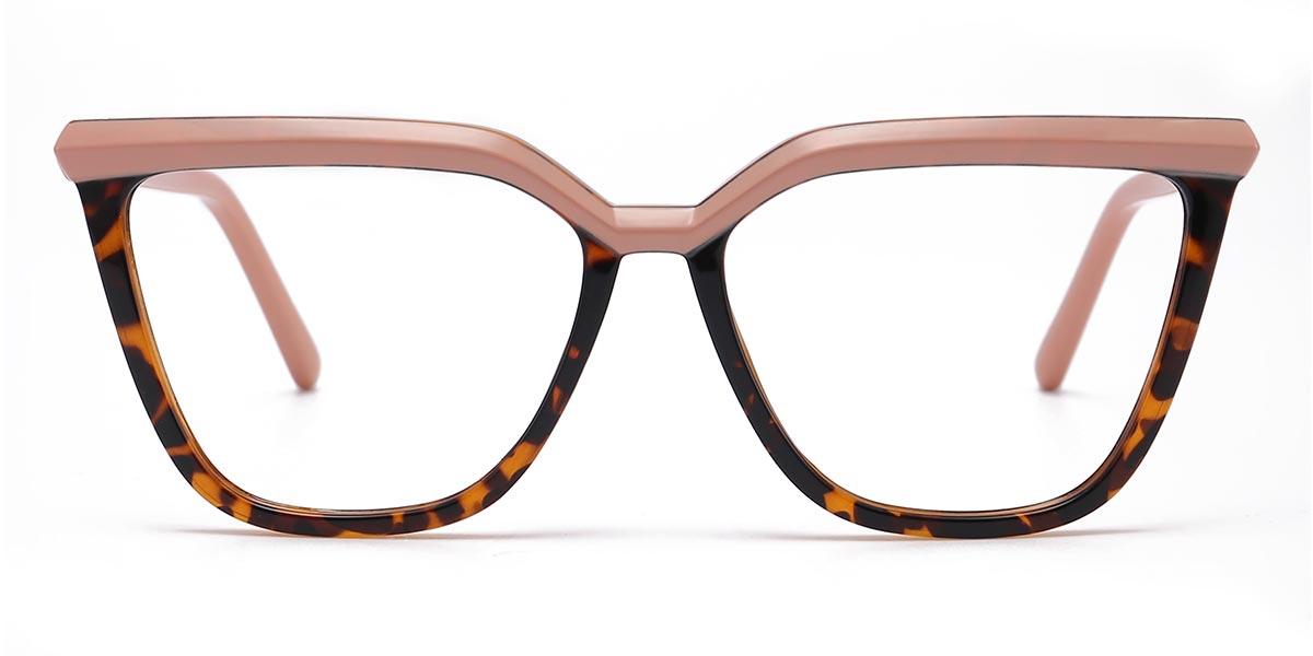 Cameo Brown Tortoiseshell - Square Glasses - Khloe