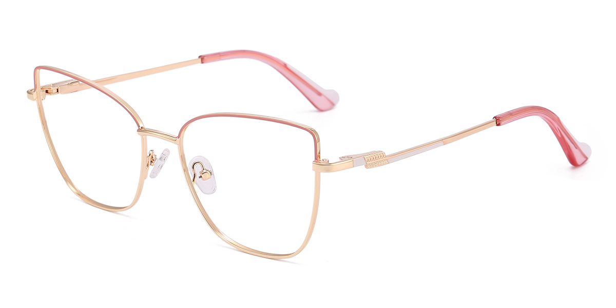 Pink Gold - Cat eye Glasses - Felix