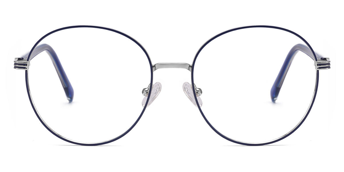 Navy - Round Glasses - Georgia