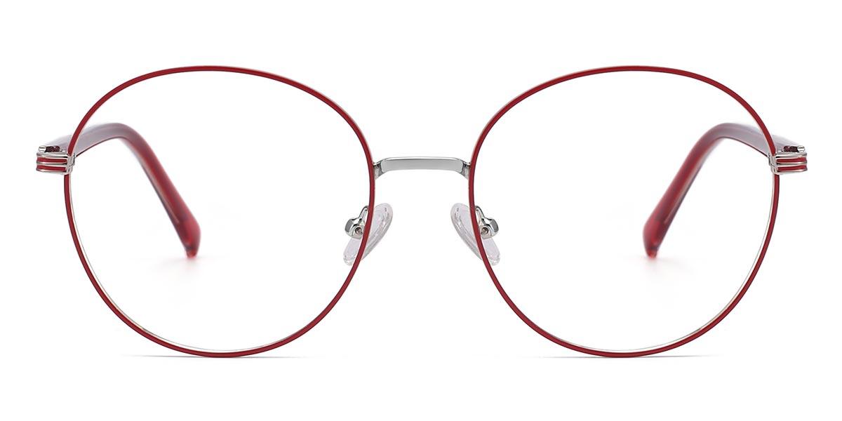 Red Georgia - Round Glasses