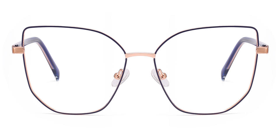 Gold Blue Dream - Cat Eye Glasses