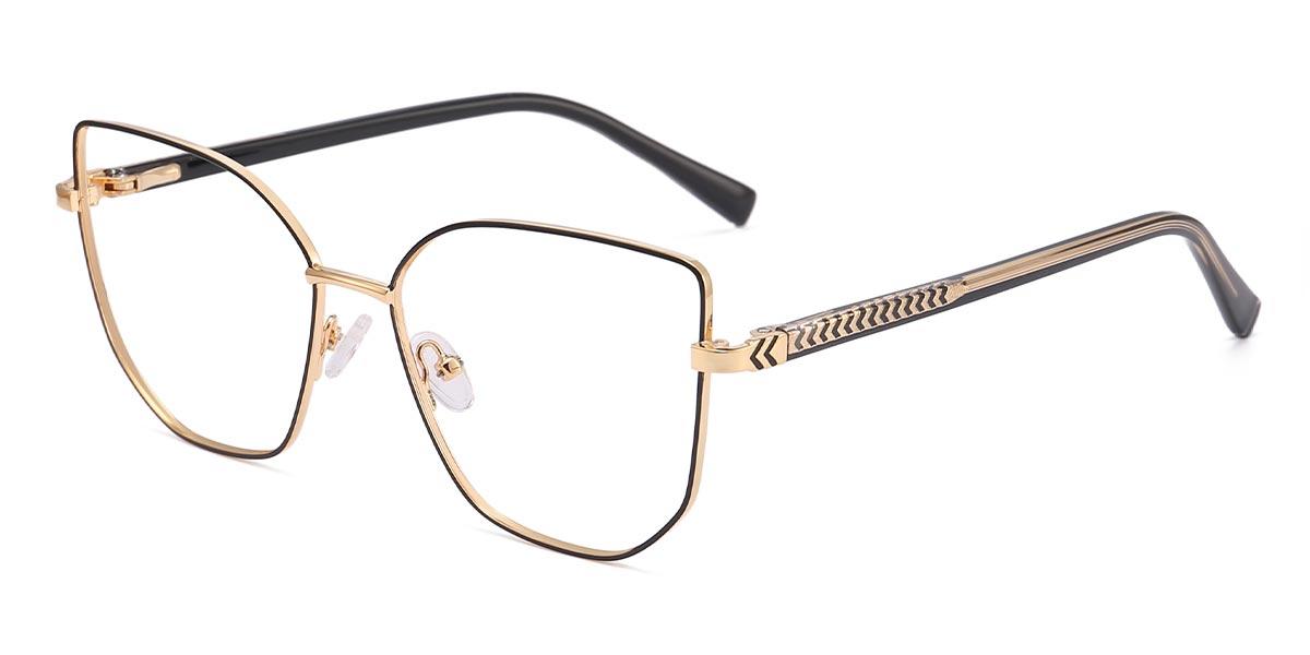 Black Gold Dream - Cat Eye Glasses