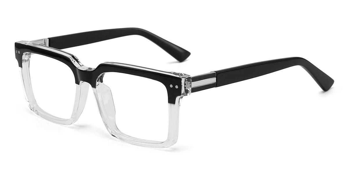 Black Clear Bryce - Rectangle Glasses