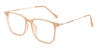 Light Brown Evey - Square Glasses