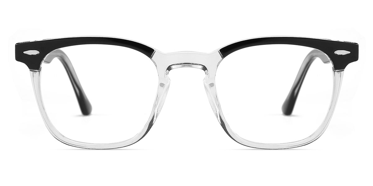 Black Clear - Rectangle Glasses - Grady