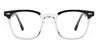Black Clear Grady - Rectangle Glasses