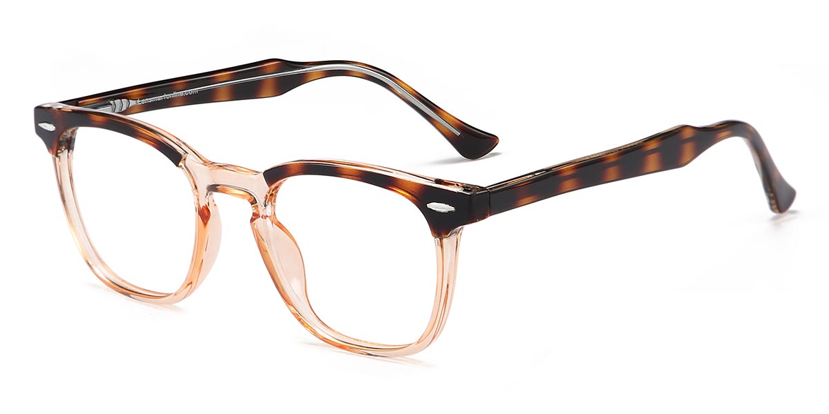 Orange - Rectangle Glasses - Grady